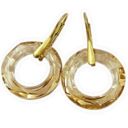 Pozlacené stříbrné náušnice Cosmic Golden