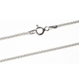 Stříbrný řetízek - lanko pletený 65 cm