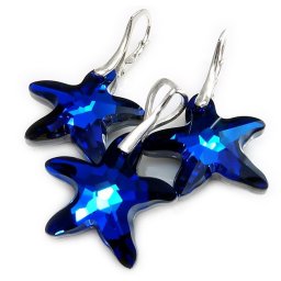 Stříbrná souprava Starfish Bermuda Blue