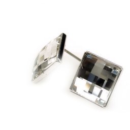Náušnice Chessboard Crystal 10 mm