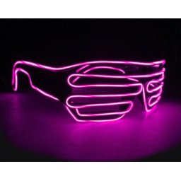 Párty brýle LED mrížované - Růžové