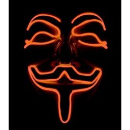 Anonymous maska ​​- Oranžová