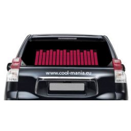 Auto Led Ekvalizér - Růžový 42 x 11 cm