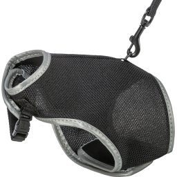 Trixie postroj vestička pro kočky XCat 24-42 cm/1,2 m Barva: černá