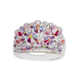 Prsten s krystaly Swarovski Fire