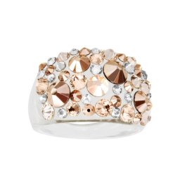 Prsten s krystaly Swarovski Gold