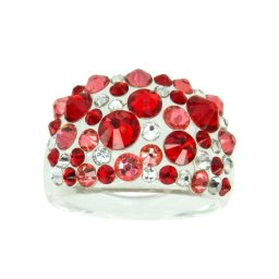 Prsten s krystaly Swarovski Light Siam