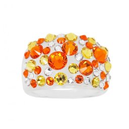 Prsten s krystaly Swarovski Sun