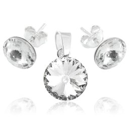 Stříbrná souprava Rivoli Crystal