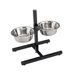 LES FILOUS nerezové misky s nastavitelným stojanem 24,5cm 2x2,8l