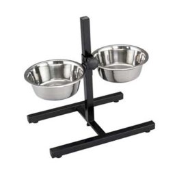 LES FILOUS nerezové misky s nastavitelným stojanem 28,5cm 2x4,7l