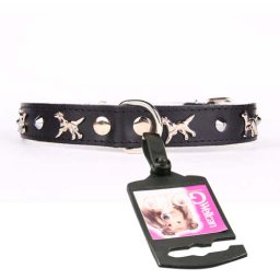 COBBYS PET Obojek Leather-Felt Dog 25mm/60cm