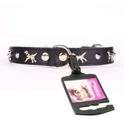 COBBYS PET Obojek Leather-Felt Dog 30mm/65cm