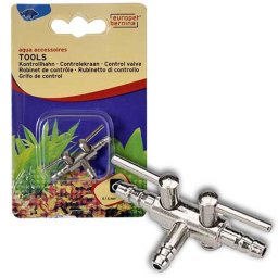 EBI Kovová rozdvojka s ventily na hadičku 4/6mm 1 ks