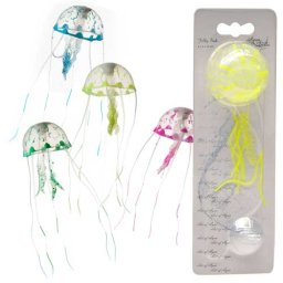 EBI AQUA DELLA Jellyfish 6x6x18cm Small color mix plovoucí medúza