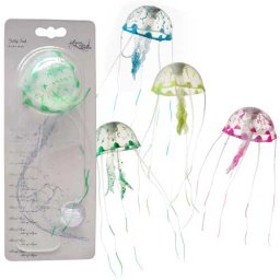 EBI AQUA DELLA Jellyfish 8x8x18cm Medium color mix plovoucí medúza