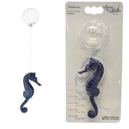 EBI AQUA DELLA SEAHORSE BLUE 5x2x11cm +silon 15cm