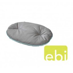 EBI D&D Ovelly perla bed 55x40x7cm, Dark-grey with Mint-piping