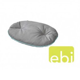 EBI D&D Ovelly perla bed 72x50x8cm, Dark-grey with Mint-piping