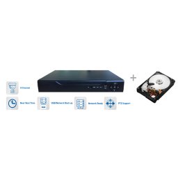 DVR záznamník AHD (HD720p, 960H) - 8 kanálový + 1TB HDD