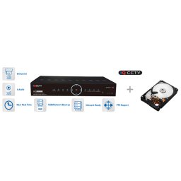 DVR záznamník AHD 1080P / 960H / 720P - 8 kanálový + 1TB HDD