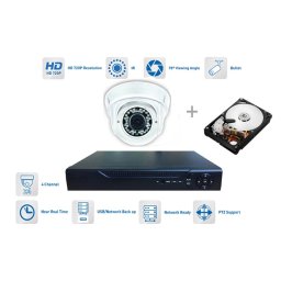 Kamerový set 1x kamera 720P s 30m IR a hybridní DVR + 1TB HDD