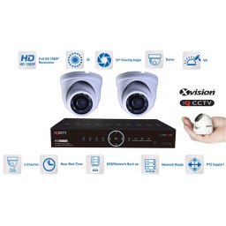 Kamerový system mikro AHD 2x kamera 1080P s 15m IR a DVR