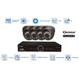 CCTV Kamerové systémy AHD - 4x kamera 1080P s 40m IR a DVR