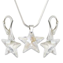 Stříbrná souprava Star Crystal