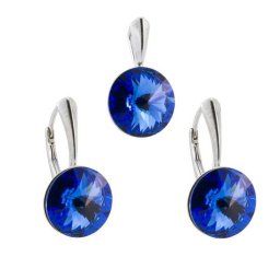 Stříbrná souprava kolečka Rivoli Sapphire