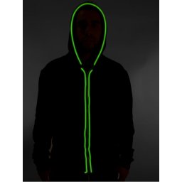 LED Blikající bunda - zelená