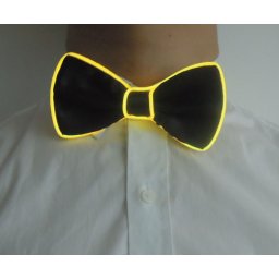Neon pánský motýlek - žlutý