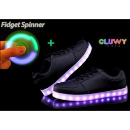 LED tenisky - černé