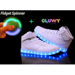 LED boty - Sneakers bílé