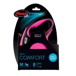 flexi Comfort lanko M 8m/20kg růžové NEW