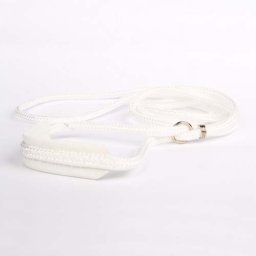 COBBYS PET Vodítko předváděcí nylon, krk kožený, kulaté 4mm/120cm