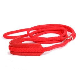 COBBYS PET Vodítko předváděcí nylon, krk kožený, kulaté 8mm/120cm