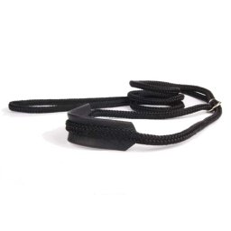 COBBYS PET Vodítko předváděcí nylon, krk kožený, kulaté 10mm/120cm