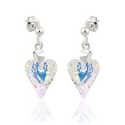 Stříbrné visací náušnice Wild Heart AB