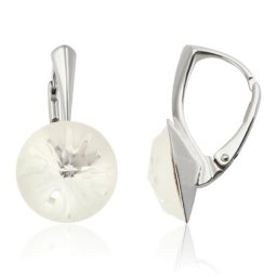 Stříbrné náušnice Sea Urchin Crystal