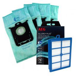 HEPA filtr H13 a sáčky s-Bag ® E206 Anti-Allergy Kit 1+4ks originály v sadě