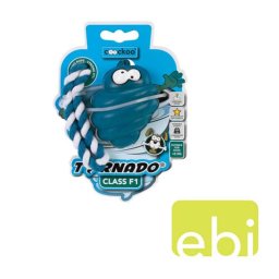 EBI COOCKOO TORNADO F1 s provazem, hračka pro psy do 9KG, zelená, 70x56x48mm/80% guma