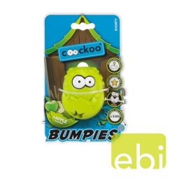 EBI COOCKOO BUMPIES SHORTY, jablková příchuť, hračka pro psy do 9Kg, žlutozelená 70x56x48mm