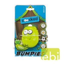 EBI COOCKOO BUMPIES REGULAR, jablková příchuť, hračko pro psy 7-16Kg, žlutezelená 85x68x58mm