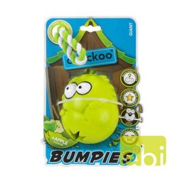 EBI COOCKOO BUMPIES GIANT s provazem, jablková příchuť, hračka pro psy 13-30KG žlutezelená, 85x68x58mm
