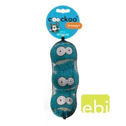 EBI COOCKOO tenisový míč normál 3ks 6,3cm modrý