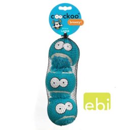 EBI COOCKOO tenisový míč velký 3ks 7,65cm modrý