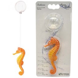 EBI AQUA DELLA mořský koník oranžový 5x2x11cm + silon 15cm