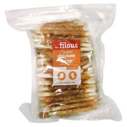LES FILOUS CHICKEN WRAP Rawhide 1kg tyčinka z bůvolí kůže omotaná kuřecím masem