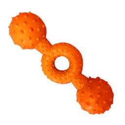 LES FILOUS "RUBBER DUMBBELL 15cmVANILLA SMELLYELLOW & ORANGE"